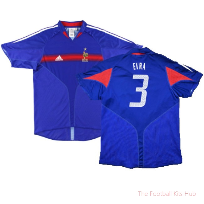 France 2004-06 Home Shirt (S) (Excellent) (EVRA 3)-UniFootball Store